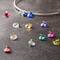 12 Packs: 24 ct. (288 total) Charmalong™ Multicolor Round Glass Charms by Bead Landing™